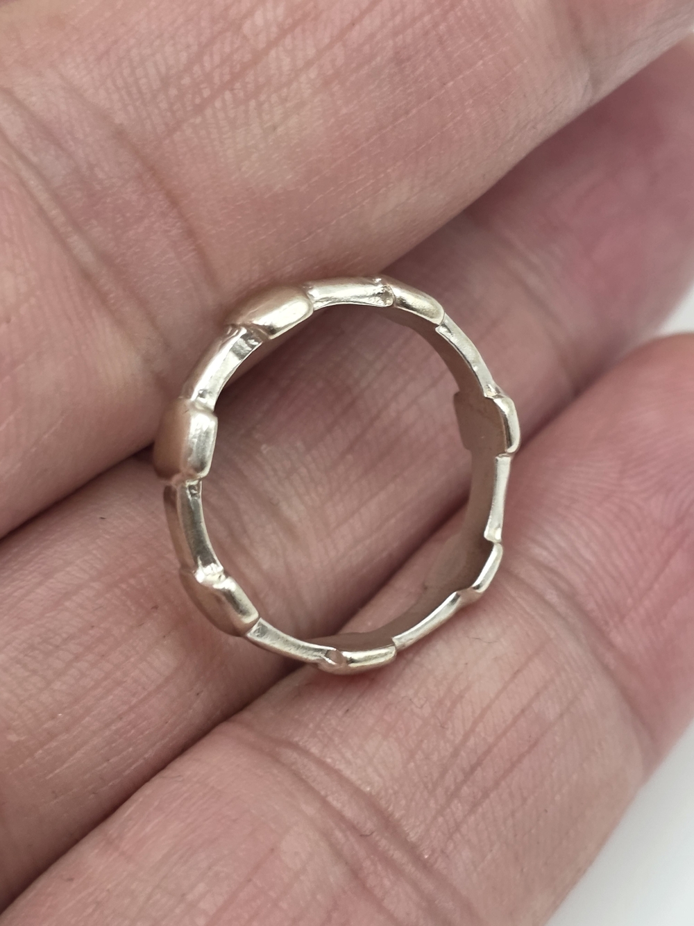 925 Sterling Silver Band Ring Size 8
